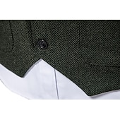 abordables Costumes pour hommes des années 1920-Classique Rétro Vintage Années 1920 Veste Gilet Gatsby le Magnifique Déguisement Homme Carnaval Mascarade Mariage Soirée robe demoiselle d honneur Adulte Gilet Printemps Automne