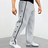 abordables Pantalones de deporte-Hombre Pantalones deportivos Pantalones de Deporte Pantalones Bolsillo Correa Cintura elástica Plano Comodidad Deporte Diario Moda Casual Azul Real Caqui Microelástico