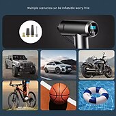 abordables Inflador-Compresor de aire para inflar neumáticos de coche, portátil, inalámbrico, digital, recargable, compresor de aire para inflar neumáticos de coche