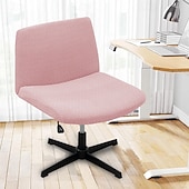 cheap Futon Sofa Cover-Armless Chair Cover, Cat Scratch Proof Soft Office Desk Chair Slipcovers Washable Work Chair Cover for Office Computer Gaming Chair