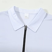 voordelige T-shirt sets voor heren-Voor heren T-shirt past 2 stuks outfits T-shirt en korte broek Korte mouw Revers Zomer Kleurenblok Modieus Casual 2-stuks Kwart ritssluiting Vakantie Alledaagse kleding Uitgaan Zwart Bruin Top
