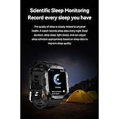 ieftine Ceasuri Smart-696 H11 Ceas inteligent 2.01 inch Uita-te inteligent Bluetooth Monitorizarea temperaturii Pedometru Reamintire Apel Compatibil cu Android iOS Dame Bărbați Telefon Hands-Free Rezistent la ap