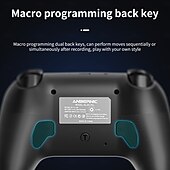 preiswerte Spielperipheriegeräte-RG P01 Kabelgebundener kabelloser Bluetooth-Spielecontroller RGB-Hall-Effekt-Joystick Xbox-Gamepad für PC Android iOS Steam