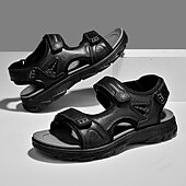 voordelige Casual sandalen-Bruine sportsandalen voor heren met verstelbare klittenbandsluitingen, ademend ontwerp en duurzame zool voor buiten, wandelen en casual zomerkleding