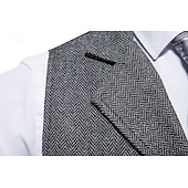 abordables Costumes pour hommes des années 1920-Classique Rétro Vintage Années 1920 Veste Gilet Gatsby le Magnifique Déguisement Homme Carnaval Mascarade Mariage Soirée robe demoiselle d honneur Adulte Gilet Printemps Automne