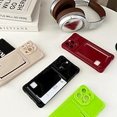 cheap iPhone Cases-Phone Case For iPhone 16 Pro Max Plus iPhone 15 Pro Max Plus iPhone 14 13 12 Pro Max Plus Back Cover Card Slot Shockproof Retro TPU