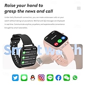 olcso Okosórák-Cardica Okosóra Férfiaknak Vércukorszint Mérővel Bluetooth Hívás Pulzus és Vérnyomás Követés IP67 Vízálló Fitness Követő