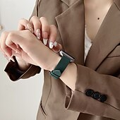billige Apple Watch-bånd-Solo loop Kompatibel med Apple Watch-klokkereim 38mm 40mm 41mm 42mm 44mm 45mm 49mm Justerbar PU-lær Erstatningsklokkerem til iwatch Ultra 2 Series 9 8 7 SE 6 5 4 3 2 1