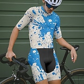 levne Pánské oděvní soupravy-Pánské Cyklodres a kraťasy Krátký rukáv Horská cyklistika Silniční cyklistika Žlutá Modrá Zelená Graffiti Jezdit na kole Spandex Sportovní Graffiti Oblečení
