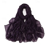 abordables enveloppes d&#039;invité de mariage-mode simple bali gaze ciel étoilé forage chaud longue écharpe respirante douce femme foulard écharpe cape extérieur
