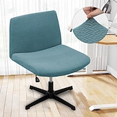 cheap Futon Sofa Cover-Armless Chair Cover, Cat Scratch Proof Soft Office Desk Chair Slipcovers Washable Work Chair Cover for Office Computer Gaming Chair