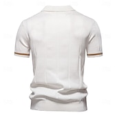 halpa Miesten Elite Polo-Miesten Polo Neulo poolo Muodollinen Työ Sänkyjen avaus Neljänneksen postinumero Lyhythihainen Yhtenäinen väri Sulkea jnk vetoketju Kevät Tumman harmaa Musta Valkoinen Laivaston sininen Khaki Harmaa