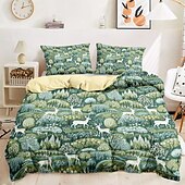 cheap 100% Cotton-100% Cotton Duvet Cover Set Tree Pattern Set Soft 3-Piece Luxury Bedding Set Home Decor Gift King Queen Duvet Cover