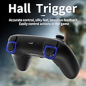 preiswerte Spielperipheriegeräte-RG P01 Kabelgebundener kabelloser Bluetooth-Spielecontroller RGB-Hall-Effekt-Joystick Xbox-Gamepad für PC Android iOS Steam