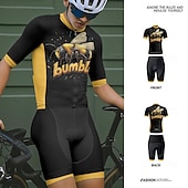 levne Pánské oděvní soupravy-Pánské Cyklodres a kraťasy Krátký rukáv Horská cyklistika Silniční cyklistika Černá Komiks Jezdit na kole Spandex Sportovní Komiks dopis a číslo Oblečení