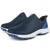 preiswerte Herren Golfschuhe-weiße Golfschuhe für Herren mit Reißverschluss, atmungsaktivem Obermaterial und gepolsterter Sohle für Komfort und Leistung auf dem Platz