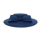 cheap Party Hats-Elegant Sweet Flax Hats with Bowknot / Party / Evening Headpiece/ Office &amp; Career / Graduation / Congratulations / Anniversary / Back To School / Outdoor / Carnival Hats Race Day Dress