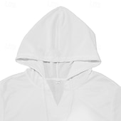 Χαμηλού Κόστους βασικά μπλουζάκια-Ανδρικά Φούτερ με Κουκούλα Μπλουζάκι μπλουζάκι Κοντομάνικο Λαιμόκοψη V Καλοκαίρι Συνδυασμός Χρωμάτων Μοντέρνα Υψηλής Ποιότητας Άνετο Με Κουκούλα ΕΞΩΤΕΡΙΚΟΥ ΧΩΡΟΥ Causal Καθημερινά Μαύρο Λευκό Καφέ