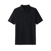 halpa Miesten Elite Polo-Miesten Polo Työ Katu Sänkyjen avaus Lyhythihainen Loma Muoti Yhtenäinen väri Napit Kesä Kevät Tumman harmaa Huurteinen vihreä Musta Tumman vihreä Vaalean harmaa Ruskea Polo