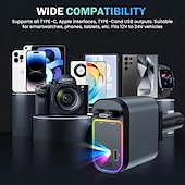 levne Nabíječky do auta-4v1 zasouvací nabíječka do auta starlight ve střeše auta 100w porty USB typu c super rychlá nabíječka do auta adaptér do auta pro iphone
