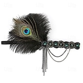 billige Tilbehør og mer-De livlige 20-årene 1920-tallet Hatter Den store Gatsby Charleston Dame Nytt År Maskerade Fest Utdrikningslag Voksne Hatt