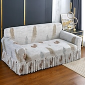baratos Cobertura de Sofa-1 peça capa de sofá elástica com saia capa de sofá impressa protetor de móveis para quarto sala de estar decoração de casa