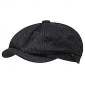 cheap Accessories and More-Retro Vintage Roaring 20s 1920s Beret Hat Normal The Great Gatsby Gangster Men&#039;s Women&#039;s New Year Masquerade New Year Eve Bachelorette Party Festival Adults&#039; Hat All Seasons