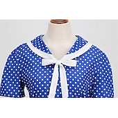 levne Šaty-Retro 50. léta Rockabilly Šaty Houpací šaty Maškarní kostým Dámské Karneval Plesová maškaráda Denní nošení loučení se svobodou nevěsty Dospělé Šaty Šaty pro návrat domů
