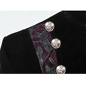 abordables Ropa de calle-Punk y gótico Medieval Steampunk Abrigo Baile de Máscaras Vampiros Doctor de plaga Hombre Real Steampunk Carnaval Mascarada Fiesta Adulto Chaqueta