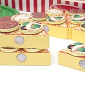 levne Vzdělávací hračky-dřevěná pizza party hrací sada potravin výukové hračky hrací sada potravin pro batolata