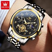 お買い得  クォーツ腕時計-新しい Olevs ブランド メンズ ビジネス ウォッチ デジタル スケール 光学式 クロノグラフ 多機能 クォーツ ウォッチ 防水 シンプル スポーツ メンズ ウォッチ