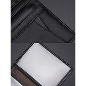 cheap Wallets-Men&#039;s RFID Blocking Wallet, Premium Cowhide Leather, Slim Design with Multiple Card Slots and ID Window – Secure and Stylish Wallet for Everyday Use Wine Black Dark Green