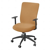 cheap Office Chair Cover-Stretch Velvet Office Chair Cover - Soft, Removable, Washable &amp; Zippered