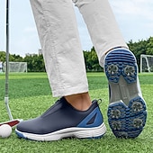 preiswerte Herren Golfschuhe-weiße Golfschuhe für Herren mit Reißverschluss, atmungsaktivem Obermaterial und gepolsterter Sohle für Komfort und Leistung auf dem Platz