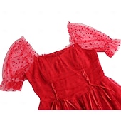 economico Vestiti-Anni 1950 Retrò Vintage Lunghezza al ginocchio Vestito Abito da tè Abito Swing Cuore Aderente &amp; Svasato Altalena a dondolo Costume Per donna Natale Carnevale Capodanno Ritorno a casa Casual