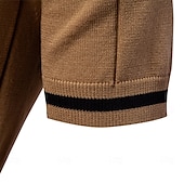 halpa Miesten Elite Polo-Miesten Polo Neulo poolo Muodollinen Työ Sänkyjen avaus Neljänneksen postinumero Lyhythihainen Yhtenäinen väri Sulkea jnk vetoketju Kevät Tumman harmaa Musta Valkoinen Laivaston sininen Khaki Harmaa