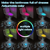 זול אורות שירותים-תאורת לילה לפרויקט אסלת led עם חיישן מושלמת לנוחות ואווירה של שירותים ביתיים