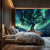 Недорогие Дерево жизни гобелен-Гобелен с мандалой Древо Жизни настенное искусство большой гобелен фреска декор фотографический фон плед занавеска для дома спальни и гостиной