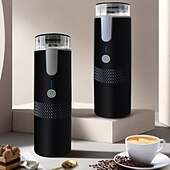 cheap Kitchen Appliances-160ML Mini Wireless Portable Electric Capsule Coffee Machine Black 1200mAh USB Charging Outdoor Business Travel Car Coffee Maker