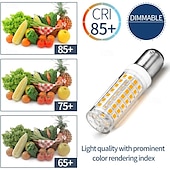 abordables Ampoules LED type maïs-Ampoules LED BA15D 6 W 220 V à intensité variable avec culot à baïonnette double pour suspensions, ventilateurs de plafond, machine à coudre 2/6 pièces