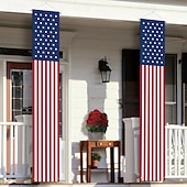 voordelige 250e Verjaardag-Patriotische Decoraties 4th of July Decoraties Buiten Hangende Amerikaanse Vlag Banners Porch Bord voor Veteranen Herdenkings Arbeid Presidenten Vlag Verkiezingsdag