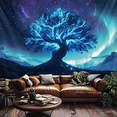 Недорогие Дерево жизни гобелен-Гобелен с мандалой Древо Жизни настенное искусство большой гобелен фреска декор фотографический фон плед занавеска для дома спальни и гостиной