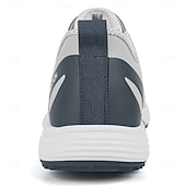 preiswerte Herren Golfschuhe-weiße Golfschuhe für Herren mit Reißverschluss, atmungsaktivem Obermaterial und gepolsterter Sohle für Komfort und Leistung auf dem Platz