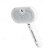 abordables Fournitures pour fêtes-brosse pour chien, brosse à eau 3 en 1 pour chien avec réservoir d&#039;eau et bouton de déverrouillage, brosse à vapeur pour chien pour éliminer les poils emmêlés, brosse à eau brumisée pour chiens et