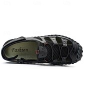 economico Sandali casual-Per uomo Sandali Scarpe fatte a mano Pelle crosta Traspirante Comodo Antiscivolo Con lacci intrecciali Giallo-marrone Nero Marrone