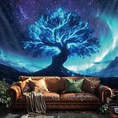 Недорогие Дерево жизни гобелен-Гобелен с мандалой Древо Жизни настенное искусство большой гобелен фреска декор фотографический фон плед занавеска для дома спальни и гостиной