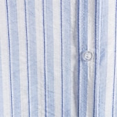cheap Men&#039;s Button Up Shirts-Men&#039;s Shirt Summer Shirt Casual Shirt Beach Shirt Button Up Shirt Light Blue Short Sleeve Stripe Grandad Collar Lapel Vacation Hawaiian Clothing Apparel Fashion Casual Comfortable