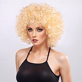 economico Parrucche trendy sintetiche-Parrucche sintetiche Yaki liscia Con frangia A macchina Parrucca Corto Oro chiaro Violetto Marrone chiaro Marrone scuro A1 Capelli sintetici Per uomo Biondo