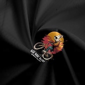 halpa Miesten vaatesarjat-Miesten Pyöräily jersey ja shortsit Lyhythihainen Maastopyöräily Maantiepyöräily Musta Piirretty Pyörä Spandex Urheilu Piirretty Vaatetus