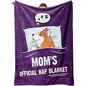 abordables Mantas y colchas-Manta para el día de la madre, una carta para mamá, regalo para el día de la madre, manta suave y acogedora, regalo perfecto para mamá, diseño floral o de corazón, cálida y cómoda